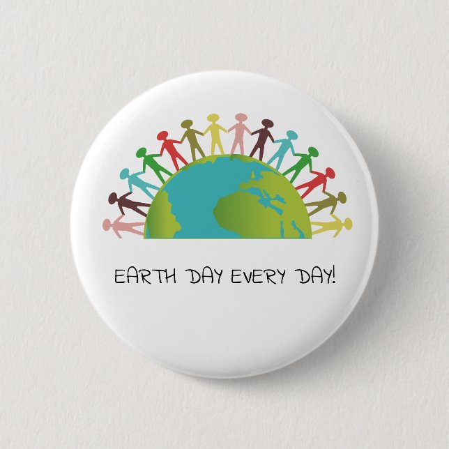Earth Day Every Day Button (Front)