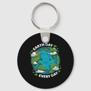 Earth Day Every Day Cute Environmental Gift Eco Pr Keychain