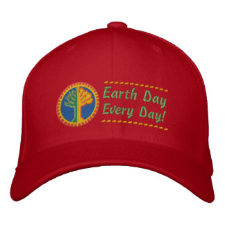 Earth Day Every Day Embroidered Hat