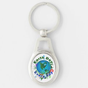 Earth Day Every Day Keychain