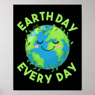 Earth Day Every Day Love The Environment  Poster
