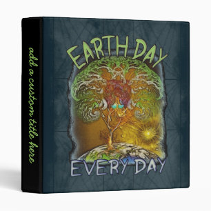Earth Day Every Day Personalized Binder