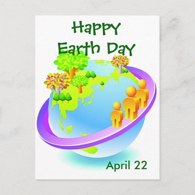 Earth Day Every Day Postcard (Front)