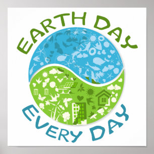 Earth Day Every Day Poster