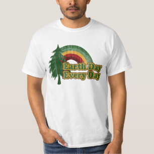 Earth Day Every Day, Retro Rainbow T-Shirt