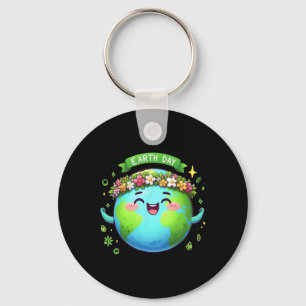 Earth Day Every Day Retro Vintage Men Women Kids N Keychain