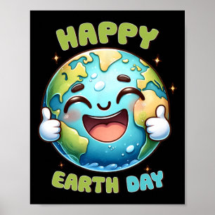 Earth Day Every Day Retro Vintage Men Women Kids N Poster