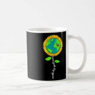 Earth Day Every Day Sunflower Restore Save Earth Coffee Mug