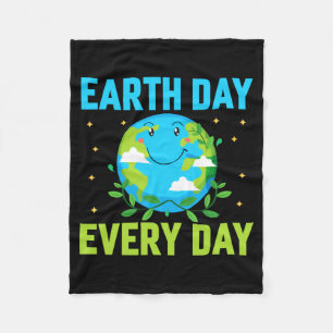 Earth Day Every Day T Shirt_2  Fleece Blanket