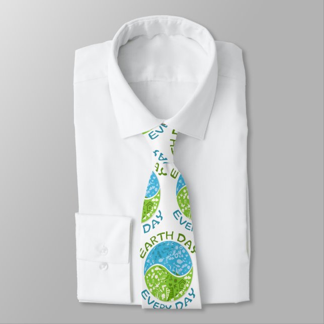 Earth Day Every Day Tie (Tied)
