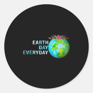 Earth Day Everyday Earth Day _1  Classic Round Sticker