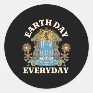 Earth Day Everyday Earth Day 6  Classic Round Sticker
