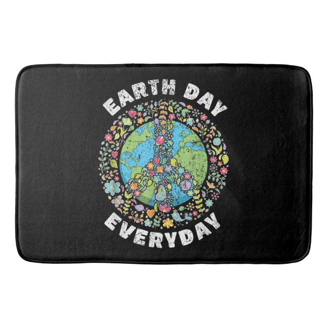 Earth Day Everyday Earth Day Bath Mat (Front)