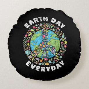 Earth Day Everyday Earth Day Round Pillow