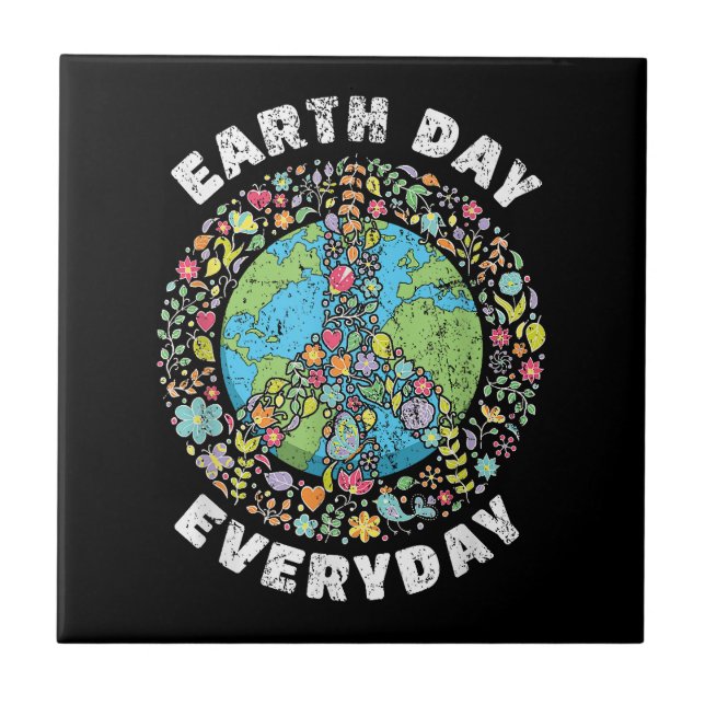 Earth Day Everyday Earth Day Tile (Front)