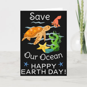 Earth Day Everyday Go Green Save Our Planet T Shir Card