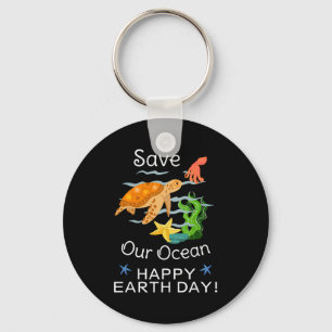 Earth Day Everyday Go Green Save Our Planet T Shir Keychain