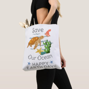 earth day everyday, go green, Save Our Planet Tote Bag