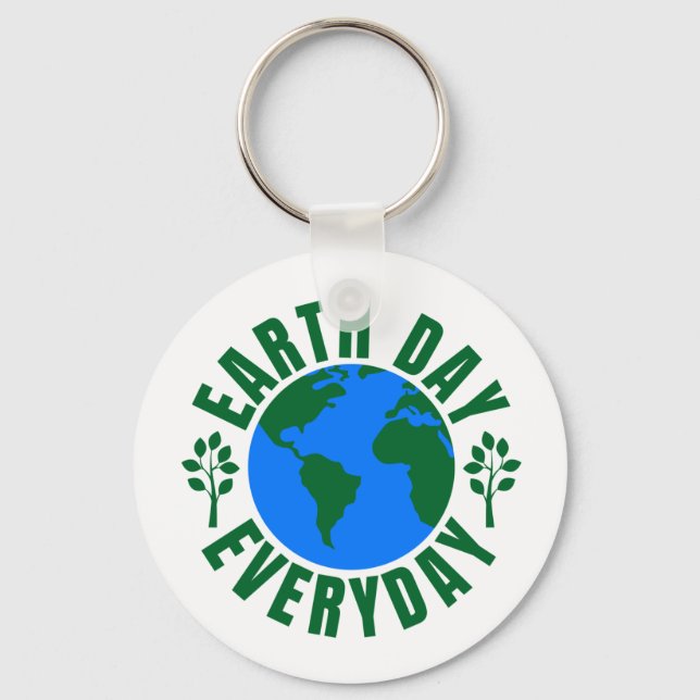 Earth Day Everyday Keychain (Front)