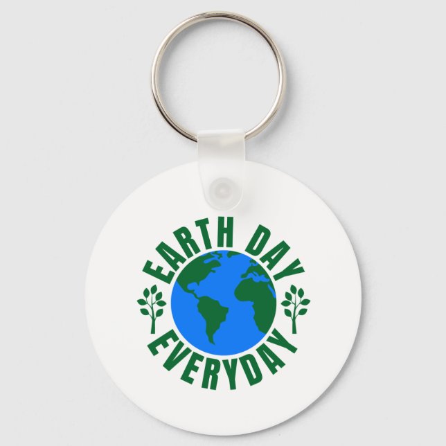 Earth Day Everyday Keychain (Front)