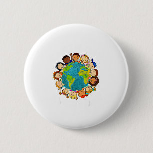 Earth Day Everyday Kids Youth Toddler Girl Environ 2 Inch Round Button
