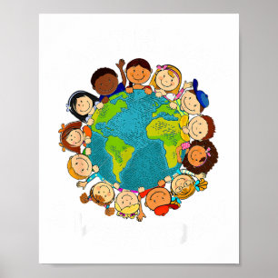 Earth Day Everyday Kids Youth Toddler Girl Environ Poster