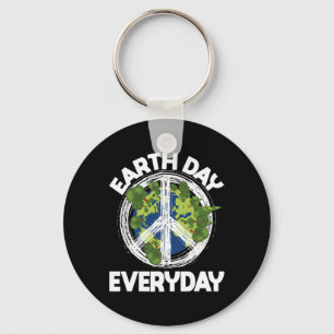 Earth Day Everyday - Nature Lover And Climate Chan Keychain