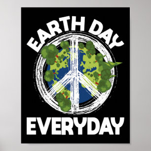 Earth Day Everyday - Nature Lover And Climate Chan Poster