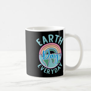 Earth Day Everyday Rainbow Heart Teacher Coffee Mug