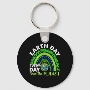 Earth Day Everyday Rainbow Keychain