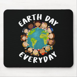 Earth Day Everyday Shirt Kids Girl Toddler Cute Ea Mouse Pad