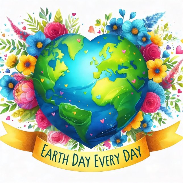 Earth Day Everyday Spiral Notebook ("Perfect for eco-loving writers and students")