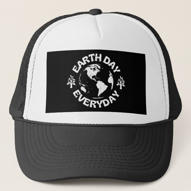 Earth Day Everyday Trucker Hat (Front)