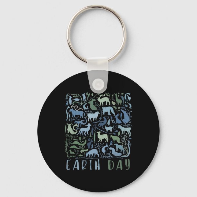 Earth Day For Kids  Keychain (Front)
