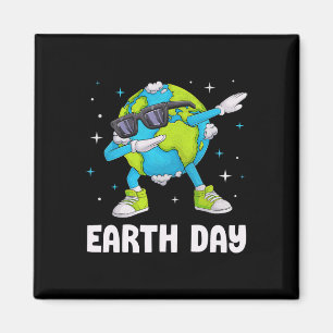 Earth Day Funny Dab Dabbing Earth Day Design Kids Magnet