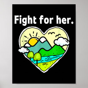 Earth Day Gift Men Women Kids Save Our Planet Eart Poster