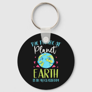 Earth Day Gift Shirt Teachers Clroom Keychain