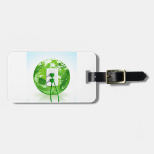 Earth Day Globe Luggage Tags