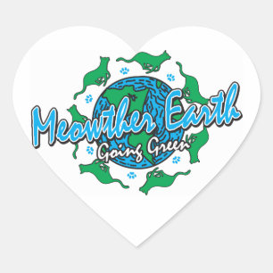 Earth Day/Go Green Heart Sticker