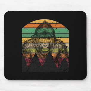 Earth Day Gorilla Vintage Pine Tree Men Women Kids Mouse Pad