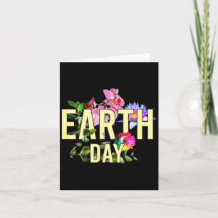 Earth day green planet environmental awareness card