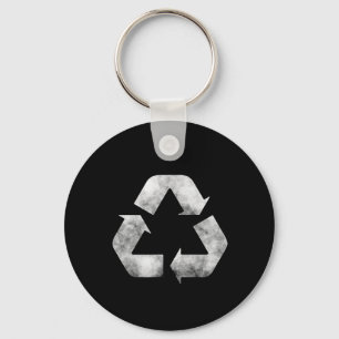 Earth-day-green-recycling-sign Everything-recycler Keychain