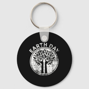 Earth Day Hands Tree Lover Nature Planet Science Keychain