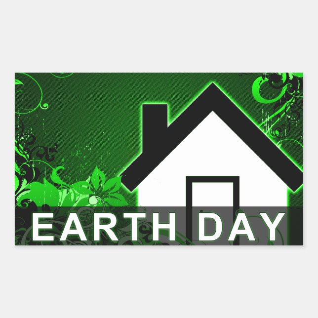 earth day : hi-fi home sticker (Front)