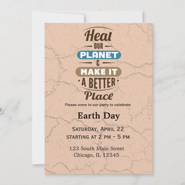 Earth Day Invitation (Front)