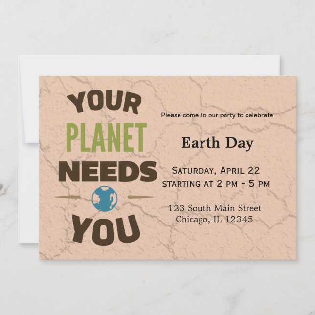 Earth Day Invitation (Front)