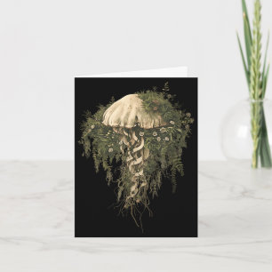 Earth day jellyfish forest biodiversity art mother card