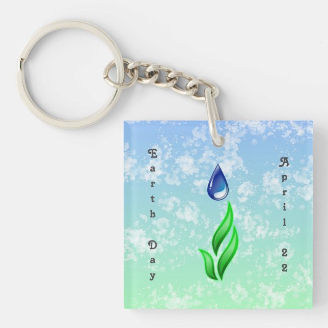 Earth Day Keychain (Front)