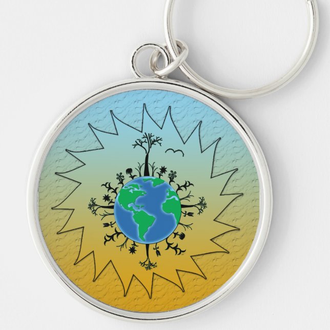 Earth Day Keychain (Front)