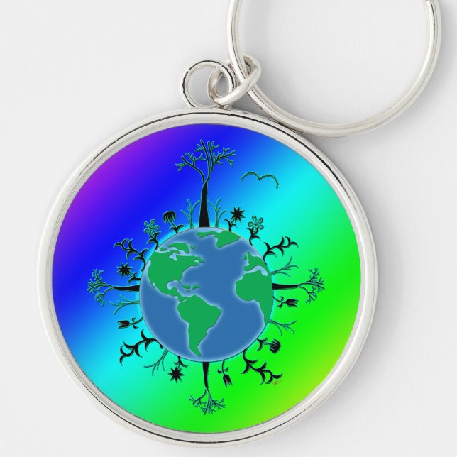 Earth Day Keychain (Front)